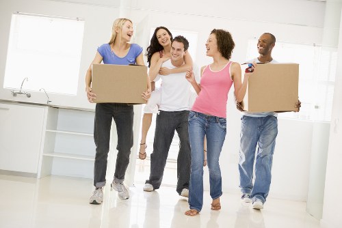 Packing boxes ready for a home move in Chiswick