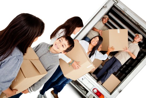Movers preparing a home removal in Chiswick
