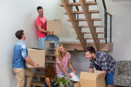 Removal van service helping with a move in Chiswick