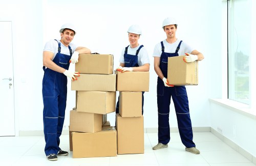 Careful packing materials used for a Chiswick house relocation