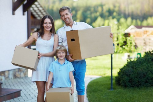 Chiswick moving service with van loaded for safe transport