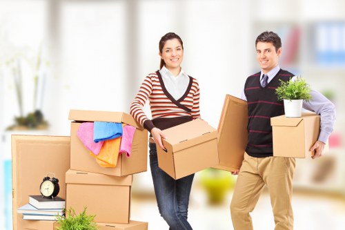 Variety of cardboard boxes and packing supplies for Chiswick residents