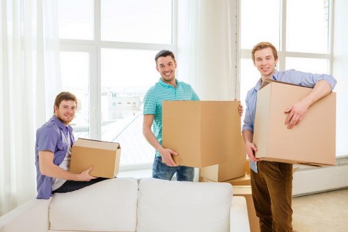 Unpacking boxes in a new Chiswick home for a smooth move
