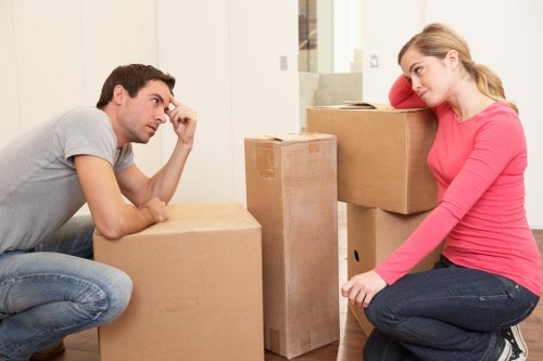 Piano moving team planning access and route for a Chiswick property