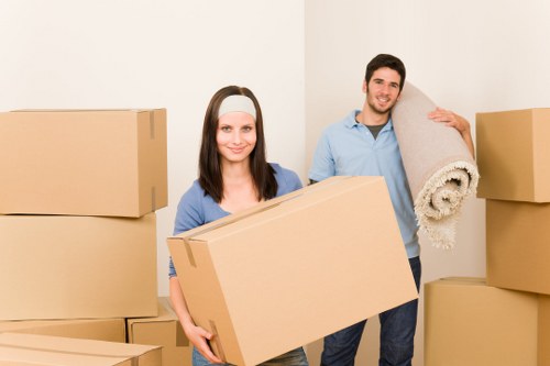 Affordable man and van in Chiswick loading storage items