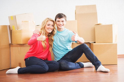 Local Chiswick packing team organizing belongings for relocation