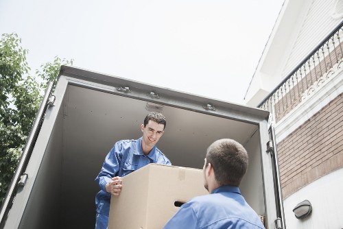 Large moving truck ready for local relocation in Chiswick